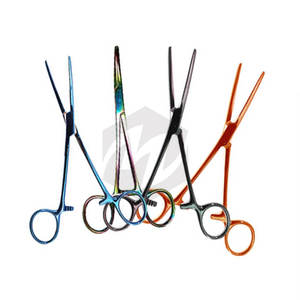 คีมหนีบคาร์มาลท์ ขนาด 8 นิ้ว แบบตรง เคลือบสี สำหรับผ่าตัด หยุดเลือด ทำจากสแตนเลส ใช้ในสัตวแพทย์ ทันตกรรม และการแพทย์ - Product Image 6