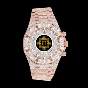 Venta Directa de Fábrica: Elegante Reloj de Cuarzo con Diamantes de Moissanita y Acero Inoxidable para Hombre, Diseño Delgado con Cristales Decorativos, Lujoso e Impermeable - Product Image 2