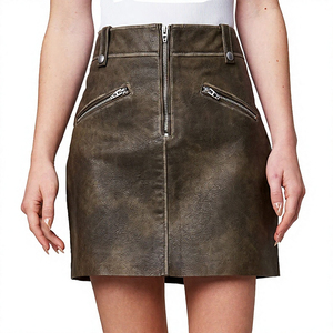 Jupes en cuir pour femmes, design personnalisé, matériau durable de haute qualité, jupe en cuir pour femmes - Product Image 6