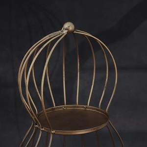 Jaula de pájaros colgante de latón para banquetes, decoración de mesa de postres y bandeja para servir cupcakes - Product Image 5