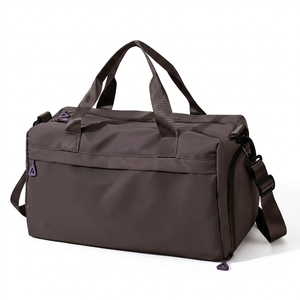Red Polyester Gym Duffle <b>Bag</b> With Adjustable Strap Zipper Closure Unisex Casual Fitness Travel <b>Bag</b> 20-<b>30L</b> Capacity - Product Image 2