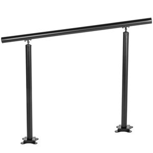 Dispositivi di Assistenza: Corrimano in Alluminio Nero da 3 Piedi per Anziani, Kit Ringhiera per Scale con Angolo Regolabile da 1-3 Gradini - Product Image 1