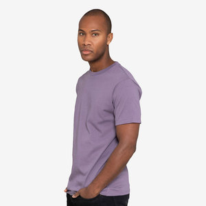 T-shirt à col roulé pour homme, coupe classique, léger, en mélange polyester/coton écologique, infroissable, à manches courtes - Product Image 5