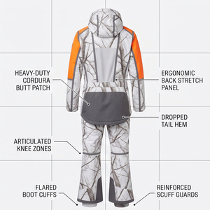MALUZA INDUSTRIES Professional Custom Waterproof 10,000mm Windproof Insulated Hooded Zipper Mountain Snow <b>Jumpsuit</b> <b>for</b> <b>Men</b> OEM - Product Image 2