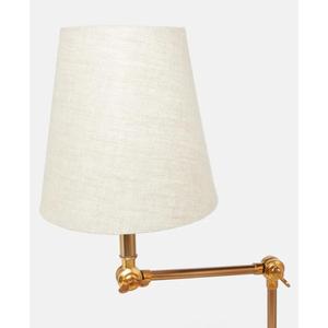 <b>Tall</b> Height Brass Pillar Floor <b>Lamp</b> Decorative Luxury <b>Lamp</b> White Fabric Shade Top Home Decoration <b>Living</b> <b>Room</b> - Product Image 2