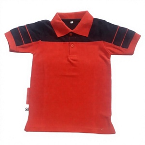 Camisa Polo Amarilla de Manga Corta para Niños, Uniforme Escolar, 100% Algodón, Cuello Negro Liso, Detección de Agujas - Product Image 5