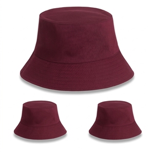 Wholesale High Quality Summer Outdoor Design Logo Printed <b>Reversible</b> <b>Bucket</b> Caps Solid Color 100% Cotton Unisex Custom - Product Image 6