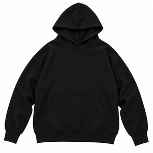 MUSARAT SONS SPORTS Sudadera con capucha extragrande para hombre, informal, lisa, azul real, de invierno, con puños, para venta al por mayor y personalizable - Product Image 5