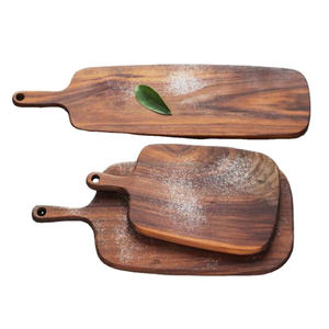 Ensemble de planche à découper en bois de haute qualité super demandé Plateaux à découper pour aliments Bloc à disques S/2 Ustensiles de cuisine Planche à découper décorative - Product Image 6