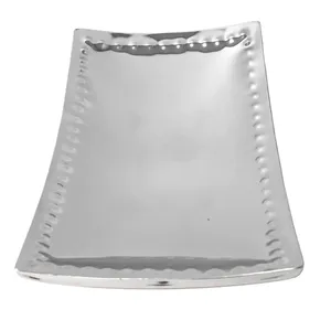 Bandeja Decorativa Redonda de Cerámica Hecha a Mano, Diseño Minimalista Pulido, Color Sólido, Ecológica, para Decoración del Hogar - Product Image 4