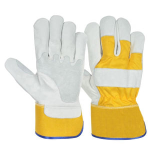 Gants de travail de qualité supérieure, résistants aux chocs, résistants aux coupures, avec paume en cuir de vachette pleine fleur - Product Image 4
