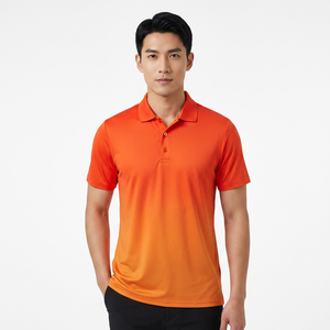 Polo Rojo de Manga Corta para Hombre, Color Sólido, Tejido de Punto de Secado Rápido, Estilo Casual - Product Image 5