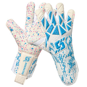 High Quality <b>Red</b> <b>Latex</b> Goalie Gloves for Soccer Football Custom Professional Goalkeeper Gloves for Training - Product Image 4