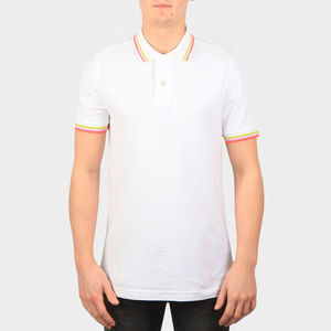 เสื้อโปโลชายจากโรงงานผู้ผลิตโดยตรง ผ้าฝ้าย 100% เสื้อโปโลลำลองสีแดงสำหรับใส่หน้าร้อนและใส่เที่ยว - Product Image 2