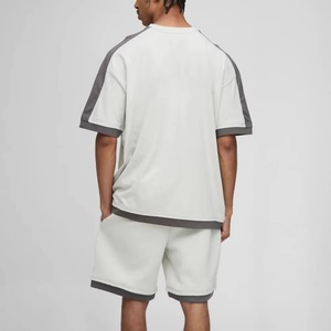 ชุดกีฬาฤดูร้อนผู้ชาย แขนสั้น พิมพ์ลายหมึก เสื้อยืด กางเกงขาสั้น ชุด 2 ชิ้น ชุดลำลองผู้ชาย เสื้อผ้าผู้ชาย - Product Image 5