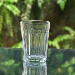 Vaso Moderno de Vidrio Acanalado |   Vaso Reutilizable Transparente de 120 ml, Apto para Lavavajillas, Ideal para Pedidos al por Mayor, Organizadores de Eventos, Mayoristas y Fiestas - Product Image 1