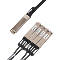 Câble de dérivation DAC passif 800G OSFP Finned Top vers 4x200G OSFP pour Switch vers Serveur NIC Rack InfiniBand NDR
