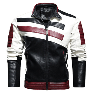 Blouson de motard en cuir véritable noir pour homme, col à revers classique, fermeture éclair sur le devant, veste décontractée de qualité supérieure, vêtement d'extérieur tendance - Product Image 1