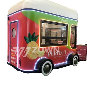 Vente en gros de couleur personnalisée mobile bar snack remorque hamburger hot dog restauration rapide four à pizza camion de nourriture cuisine complète - Product Image 1