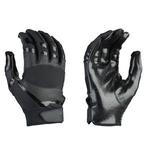 Gants de football américain en cuir à maintien robuste, respirants et légers, offrant une excellente adhérence, toucher doux, confort et conception flexible - Product Image 1