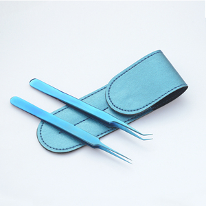 Pinzas de Volumen de Acero Inoxidable Japonés con Agarre de Diamante para Extensión de Pestañas, Pinzas de Plasma Doradas con Punta Personalizada en Forma de S - Product Image 3