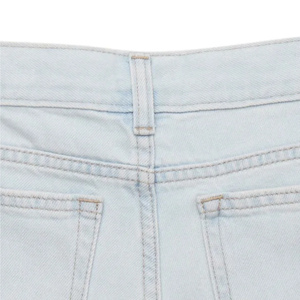 Short en jean blanc 100 % coton pour femme, coupe droite, personnalisable avec logo, qualité supérieure – Meilleures ventes - Product Image 6