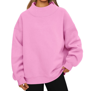 Sweat-shirt personnalisé pour femme à col rond, 100 % coton tricoté respirant, imprimé lettres, pour l'automne - Product Image 6
