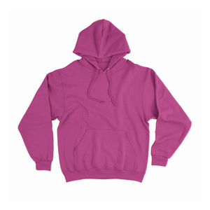Sudadera con Capucha Roja para Hombre, Corte Regular, Color Sólido, Algodón French Terry, Informal, con Bolsillo, para Otoño - Product Image 6