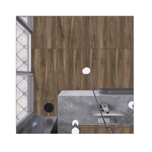 Carreaux de sol vitrifiés en porcelaine finition mate à faible absorption d'eau touche de sculpture 600x1200 matériau en bois disponible exportation inde - Product Image 3