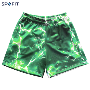 Custom Logo Wholesale Plain Dyed Sublimated Printed Eco-Friendly Quick Dry Breathable Mid Elastic 3 Inch Men <b>Mesh</b> <b>Shorts</b> - Product Image 5