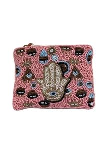 Stylish Luxury Handmade Beaded Embroidery Star design coin <b>pouch</b> <b>Mini</b> Zipper Bag Fashionable Latest Design From Hiba Enterprises - Product Image 5