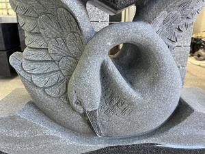 Современный Мемориальный надгробный камень в европейском стиле, жажденный лебедь, держащий сердце, надгробный камень G654, гранитные надгробные памятники - Product Image 5