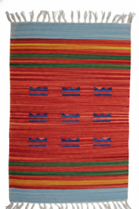 พรมปูพื้น/พรมทางเดินลายดอกไม้ ทำมือจากผ้าฝ้าย ซักเครื่องได้ ใช้ได้ทั้งในบ้านและเดินทาง ขายส่ง - Product Image 3