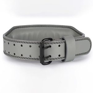 Wholesale Weightlifting Leather <b>Belt</b> Best Quality Low MOQ Leather Power <b>Belt</b> Double Prong Buckle <b>Weight</b> Lifting <b>Belt</b> - Product Image 4