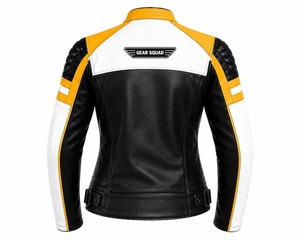 Nouvelle veste en cuir Ducati Scrambler pour femme, 100% cuir de vachette, cadeau pour elle - Product Image 2