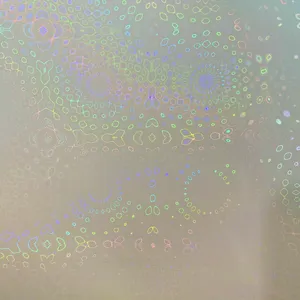 Rollo de Vinilo Holográfico Transparente Autoadhesivo, Efecto Prisma Arcoíris, Lámina Decorativa para Manualidades, Etiquetas de Embalaje - Product Image 2