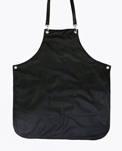 Capa de Peluquería Ajustable con Correa para el Cuello, de PU, Duradera e Impermeable, con Bolsillos, en Gris y Negro - Product Image 2