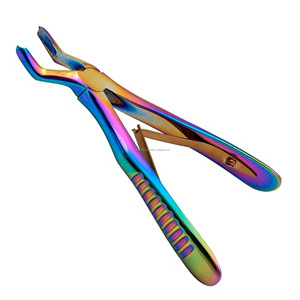 Fórceps de extracción de molares inferiores caninos dentales, fórceps dentales orales multicolores para bebés, fórceps de uso en clínica de dentista anterior - Product Image 1