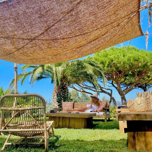 Rectangle Woven Coconut Coir Patio Shade Sail / Eco-Friendly Outdoor Sunshade for Beach Garden & Cafe Decor / From Vietnam - Product Image 3