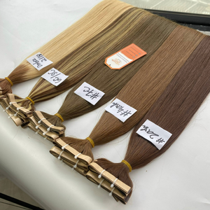 Caliente personalizar colores recta cinta de línea larga en extensiones de cabello 100% cabello virgen crudo precio al por mayor - Product Image 4