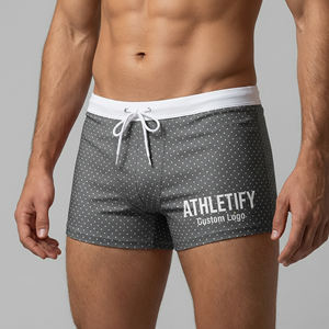 ATHLETIFY - Trajes de Baño Personalizados para Hombre de Secado Rápido UPF50+ Ecológicos con Logotipo Personalizado y Cierre con Cordón - Cómodos para el Verano - Product Image 1