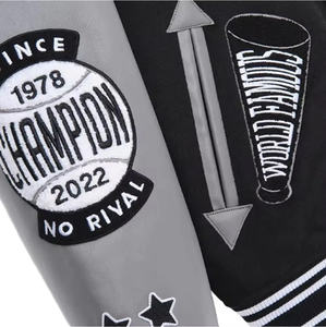 Blouson aviateur universitaire d'hiver personnalisable pour homme avec écusson de baseball brodé Nouvelle veste universitaire personnalisable à motif de lettres - Product Image 6