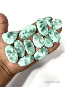 Hémimorphite naturelle, pierres précieuses brutes, cabochons, formes et tailles variées, environ 20 à 30 mm - Product Image 6