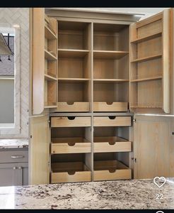 Factory Price Modern Multifunctional Wood Pull Out Drawers Slide Cabinet Organizer Roll Pantry Shelf Eco-Friendly Storage Trays - Product Image 2