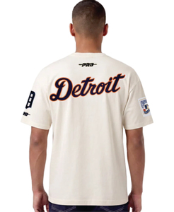 T-shirt à manches courtes pour homme Detroit Pro, logo imprimé sur le devant, coupe classique, style décontracté, 100% coton biologique respirant - Product Image 4