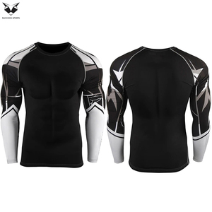 Vente en gros de rashguard de compression personnalisé en tissu Spandex et Nylon, meilleur prix, vêtements de fitness, rashguard de sport pour adultes à séchage rapide - Product Image 6