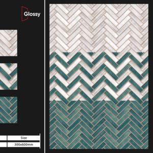 Carreaux de porcelaine à finition brillante de qualité supérieure 30x60 cm, conçus pour une extension visuelle sans joint et une structure durable - Product Image 1