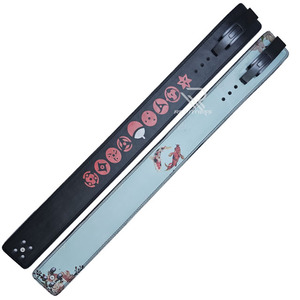 Ceinture réglable en cuir véritable noir avec boucle à levier 13 mm, boucle à ardillon antidérapante, boucle robuste, support central absorbant les chocs, unisexe - Product Image 5