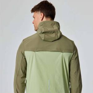 Veste coupe-vent décontractée pour homme, hiver, à capuche, fermeture éclair sur le devant, respirante, en toile, grande taille, service OEM, antibactérienne, écologique - Product Image 5