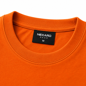 Camiseta Extra Grande para Hombre, Color Marrón Sólido, Manga Corta, Cuello Redondo, 100% Algodón, Secado Rápido, Transpirable, Anti-Pilling, Casual - Product Image 4